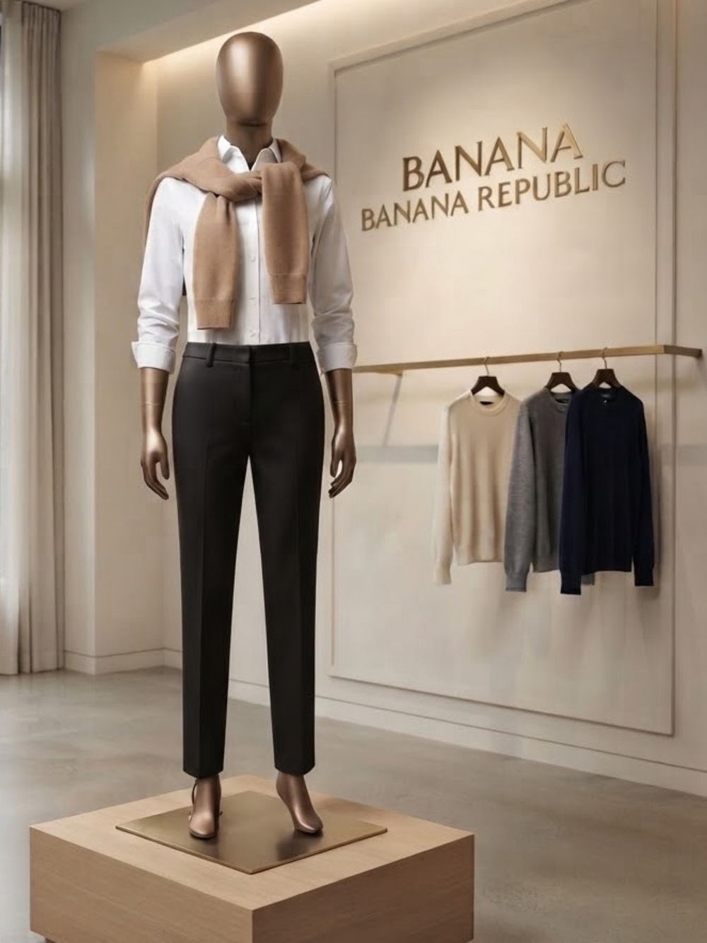 Banana Republic Ryan Black Stretch Dress Pants Size 10 Quiet Luxury Workwear